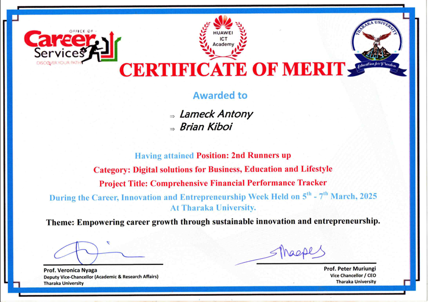 Innovation Week Certificate 1