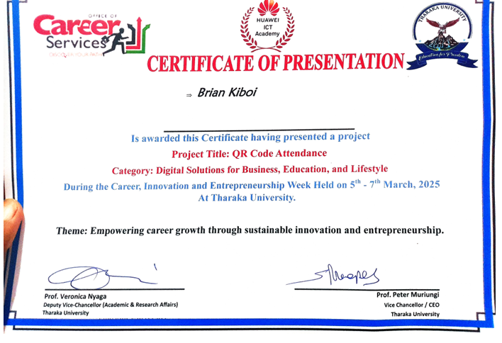 Innovation Week Certificate 2
