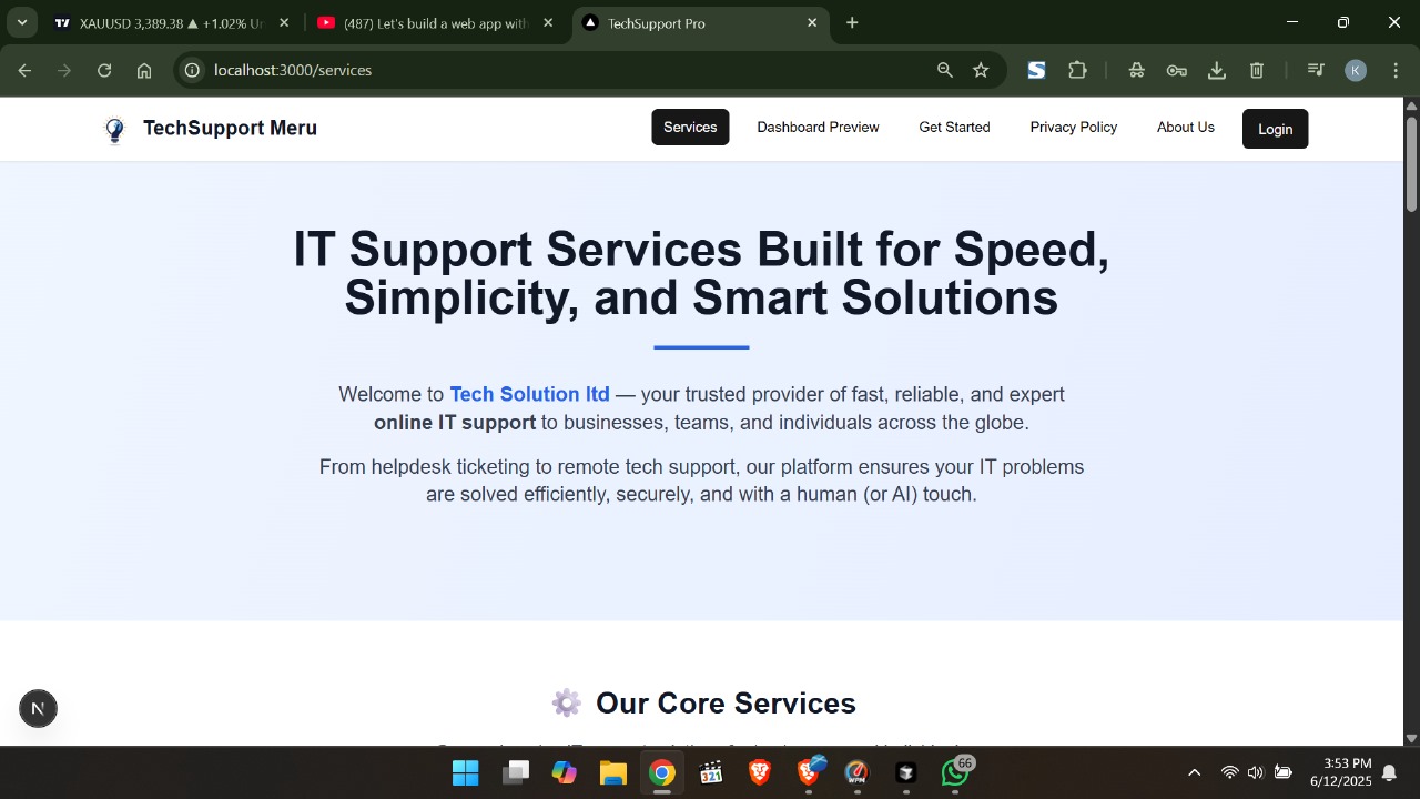 Tech Support Meru — Cyber landing