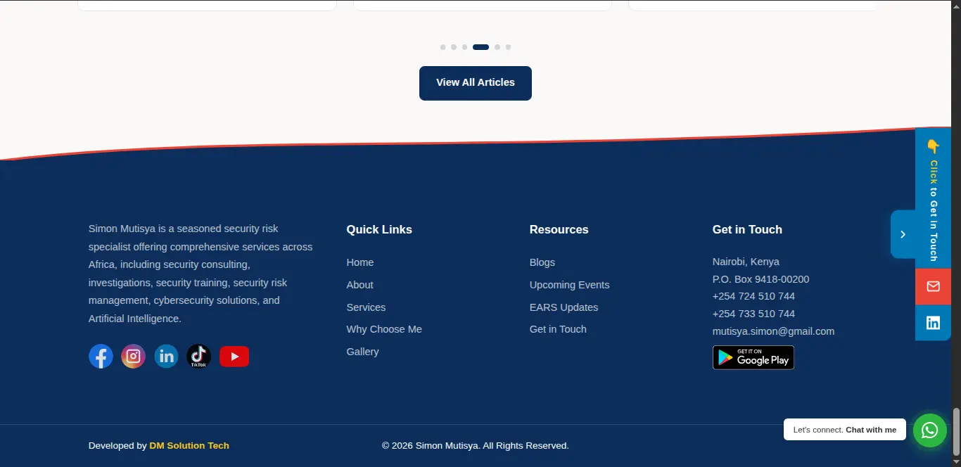 Simon Mutisya — Footer